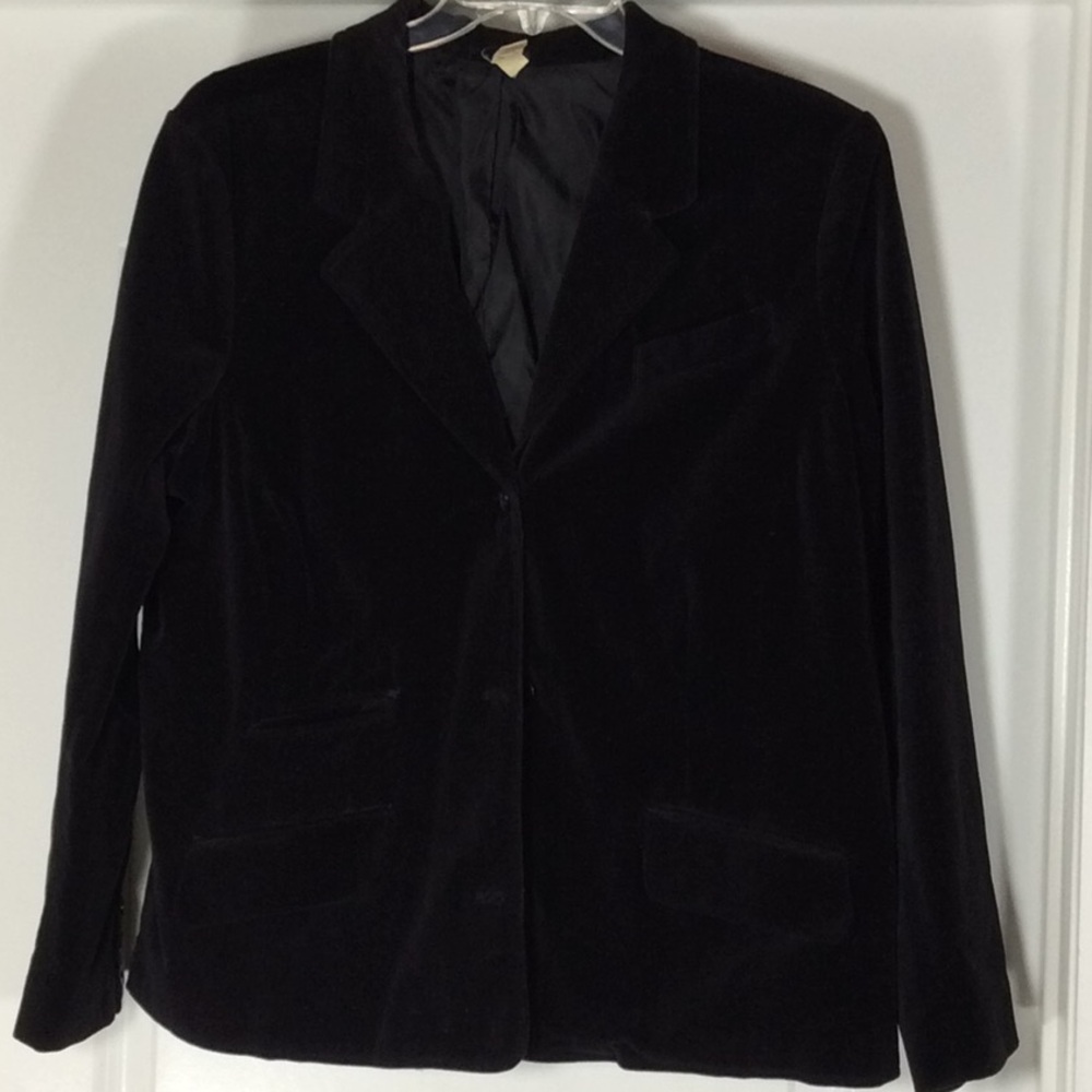 Old Navy Black Velvet Blazer